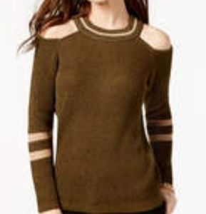 International Concepts  cold shoulder sweater